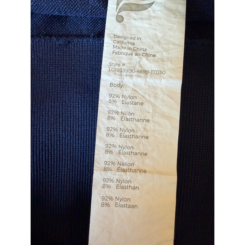 Fabletics‎ Navy Blue Seamless Mesh High Waisted Leggings Small - Picture 3 of 4